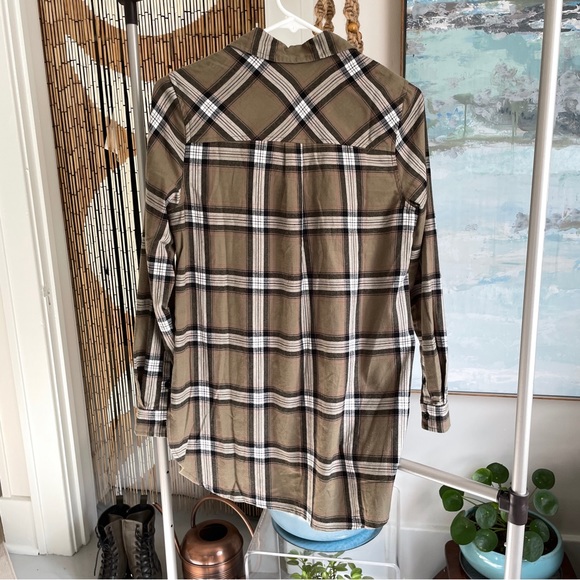 New Look plaid shirt in olive - Picture 6 of 7